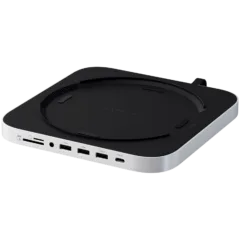 SATECHI Mac Mini Stand & Hub with NVMe SSD Enclosure - Silver