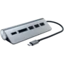 SATECHI Type-C Aluminum USB 3.0 Hub & Card Reader Space Gray