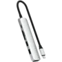 SATECHI 6-in-1 USB-C Slim Multiport Adapter (Silver)