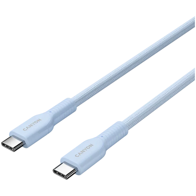 CANYON cable OnWire 60CL C-C 60W COLOR Braided 1m Light Blue — image 2