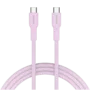 CANYON cable OnWire 60CL C-C 60W COLOR Braided 1m Pink