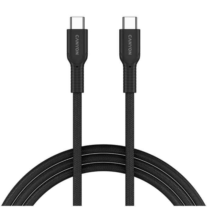 CANYON cable OnWire 60CL C-C 60W COLOR Braided 1m Black — image 1