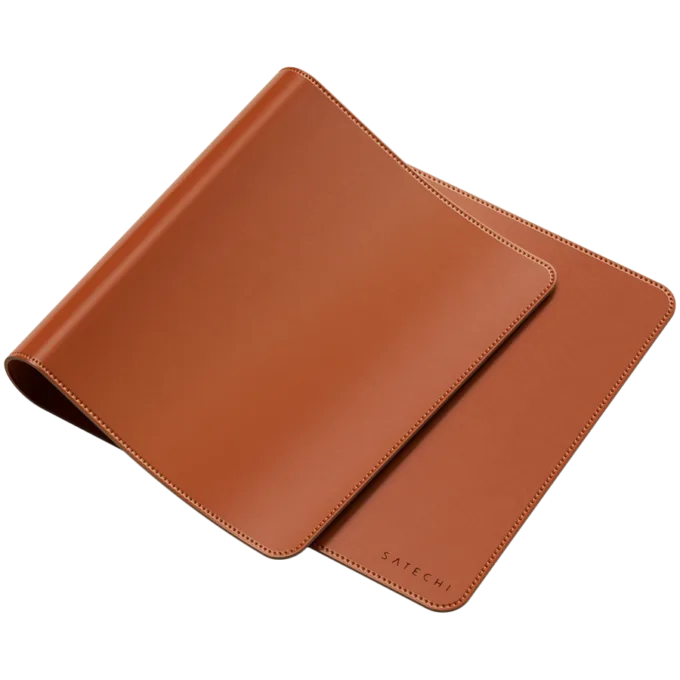 SATECHI Vegan-Leather Premium Desk Mat (Brown) — image 1