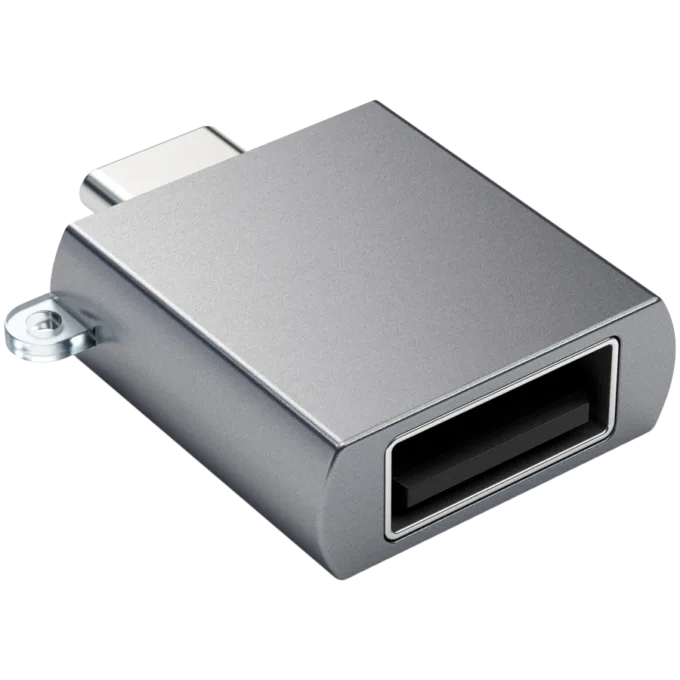 SATECHI Aluminum Type-C to USB 3.0 Adapter Space Gray — image 1