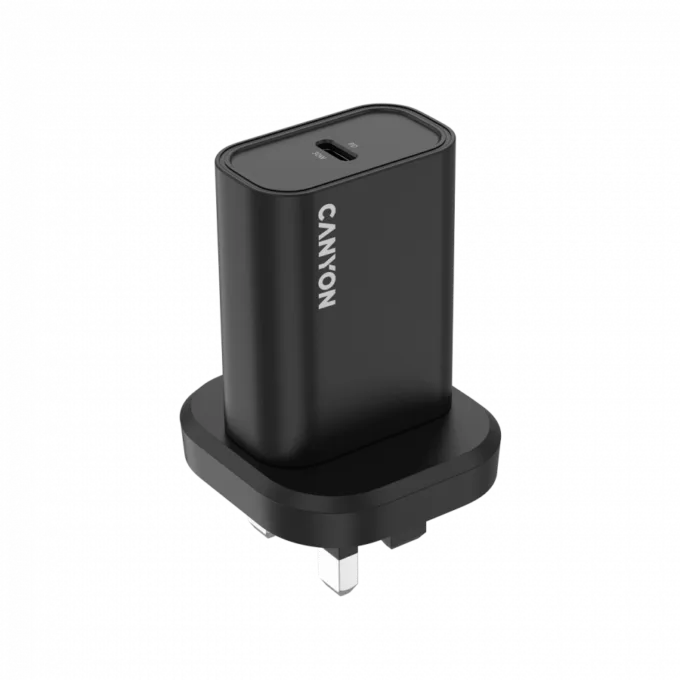 CANYON charger OnCharge 30CL Max Power 30W 1xPD UK Black — image 1