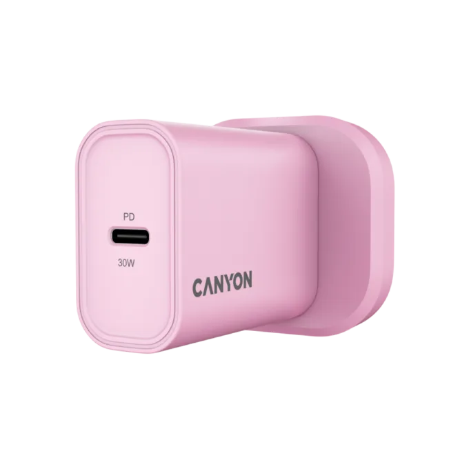 CANYON charger OnCharge 30CL Max Power 30W 1xPD UK Pink — image 2