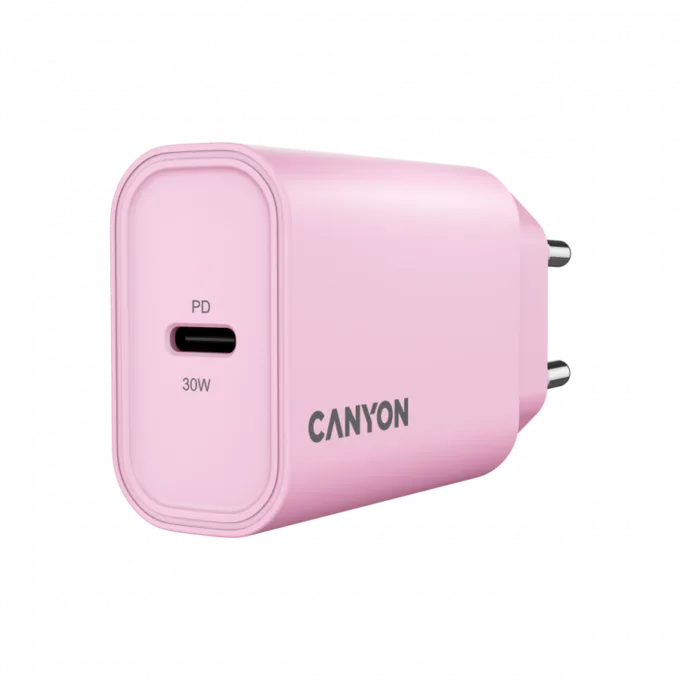 CANYON charger OnCharge 30CL Max Power 30W 1xPD EU Pink — image 1