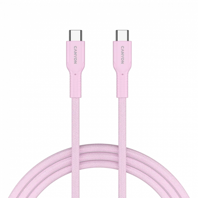 CANYON cable OnWire 60CL C-C 60W COLOR Braided 1m Pink — image 4