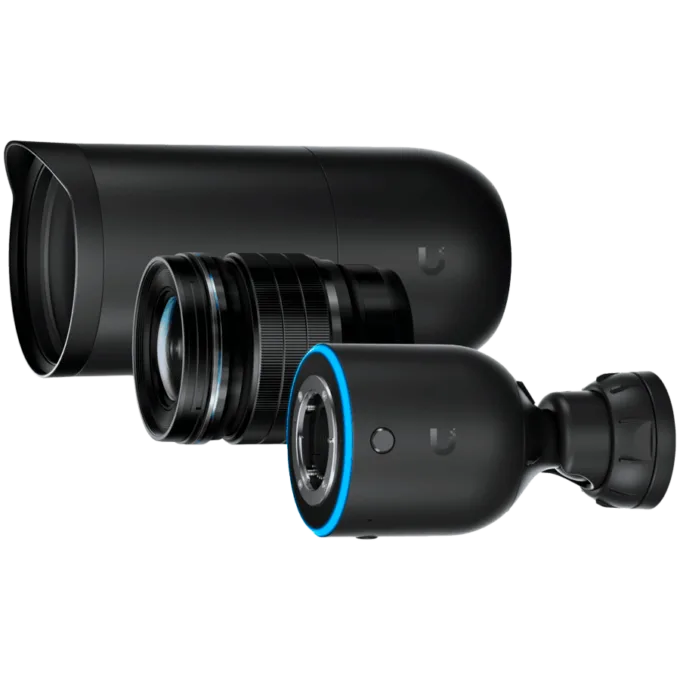 Ubiquiti UVC-AI-DSLR-LD optical sensor 4K (8MP) video resolution, Wide aperture M4/3 f/1.2 prime lens included, Connect and power using PoE+ — image 1