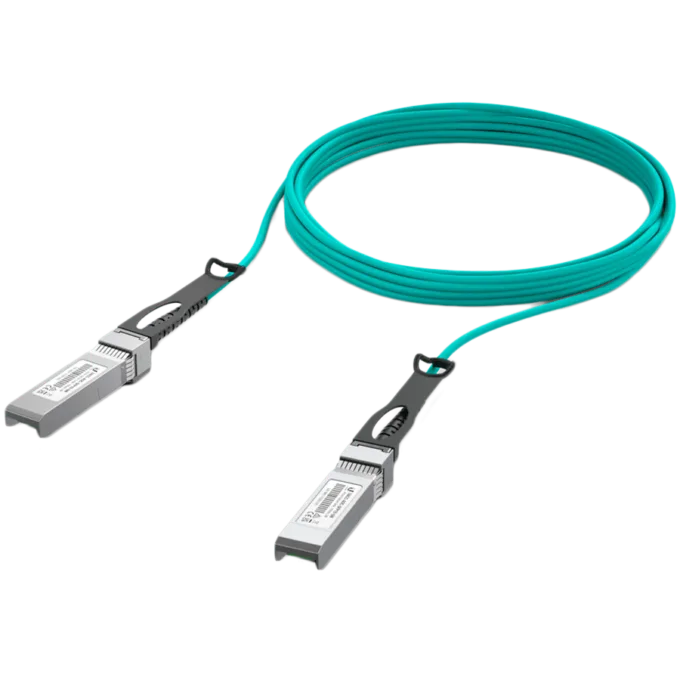 Ubiquiti UACC-AOC-SFP10-5M 10G Long-Range Direct Attach Cable, Supported data rates: 10 / 1 Gbps, Compatible with SFP+ and SFP interfaces — image 1