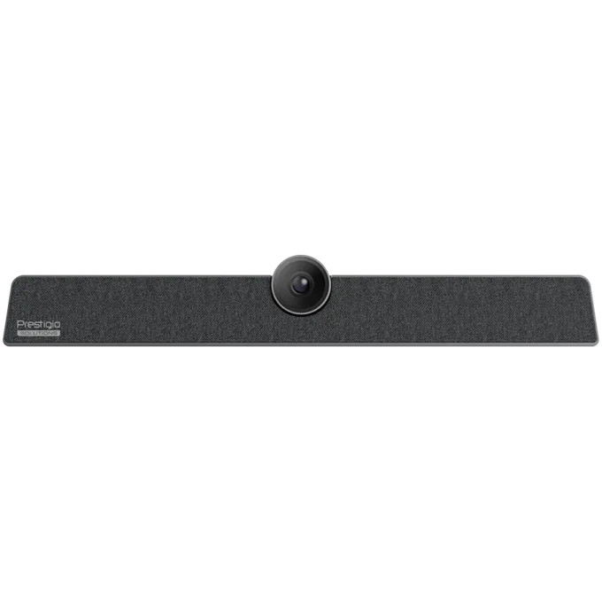 Prestigio Solutions Video Conferencing Collaboration Bar Alpha: UHD, 12MP, 6 mic, 8m (Range), Connection via USB Type-C or AUX — image 1