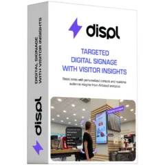 Displ, Targeted Digital Signage with Visitors Insights, 1 year license