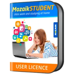 Mozaik STUDENT license for all platform, for one student, 1 year