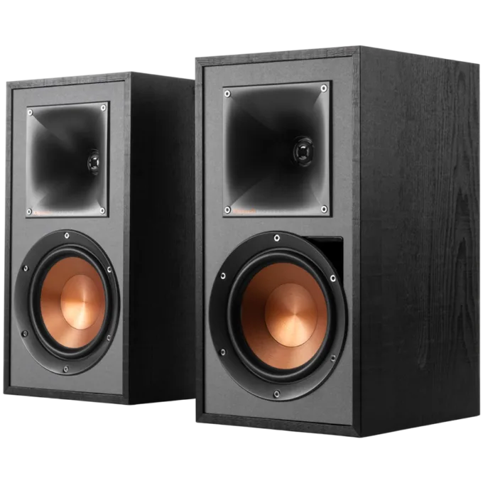 Klipsch Reference R-51PM Powered Bookshelf Speakers, Black, Pair — image 1