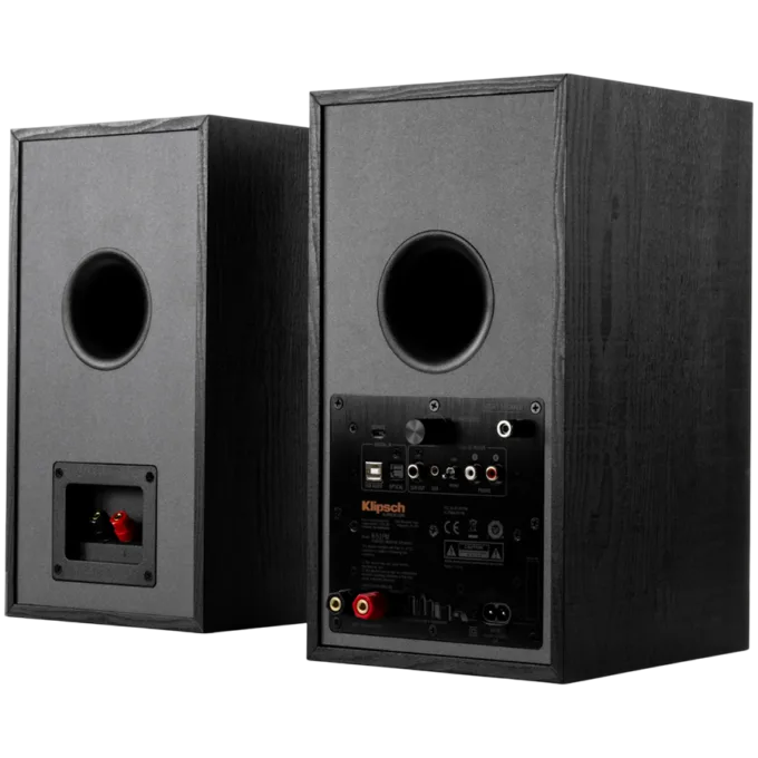 Klipsch Reference R-51PM Powered Bookshelf Speakers, Black, Pair — image 3