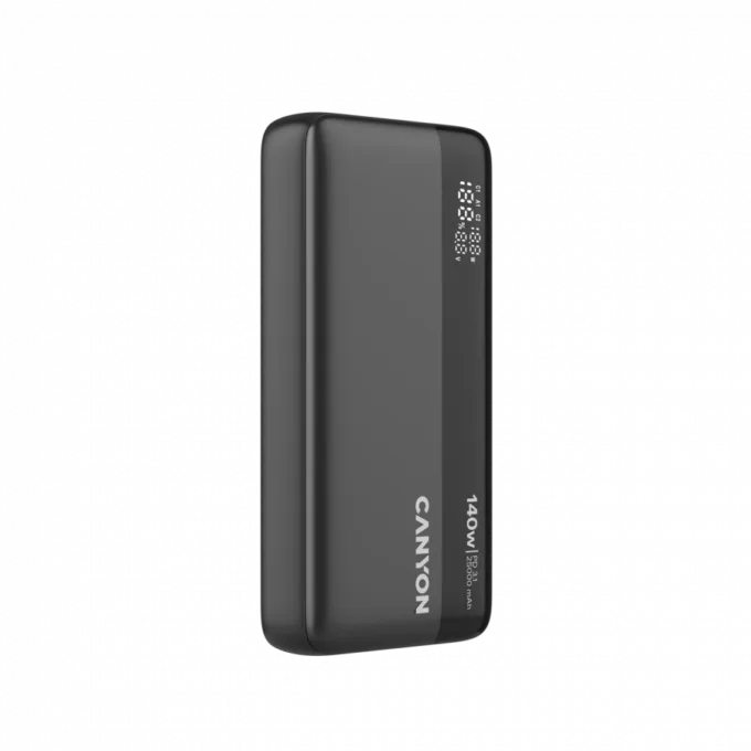 CANYON Power Bank PB-240, 25000mAh PD140W display power bank,Size160.0x82x27 mm Weight 508+-10g, Dark Grey — image 7