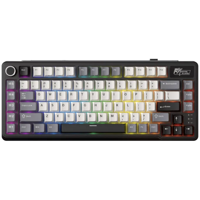 ROYAL KLUDGE RK L75 Knight Black Gaming Keyboard Cream switch — image 1