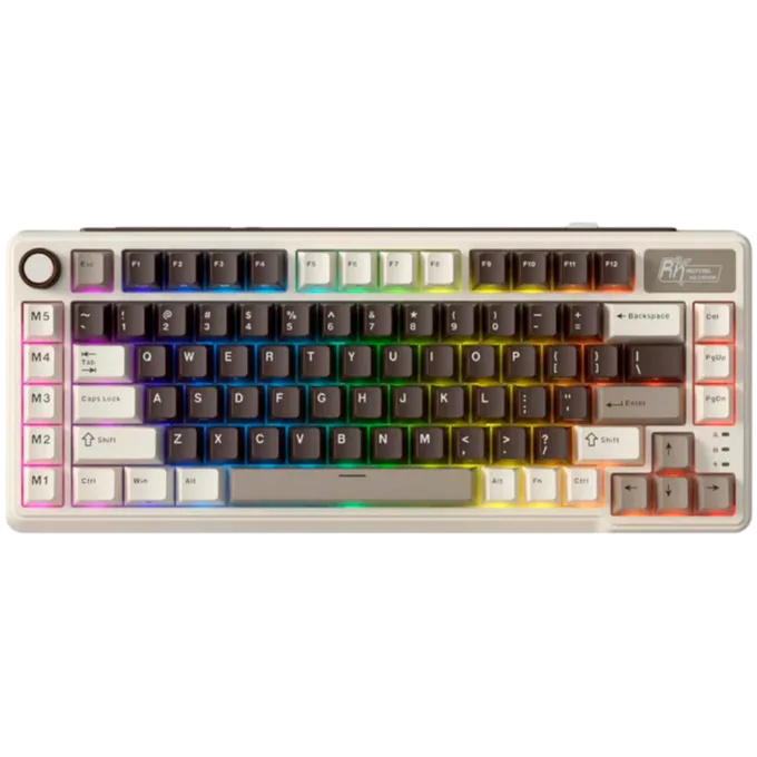 ROYAL KLUDGE RK L75 Mocha Grey Gaming Keyboard Beige switch — image 1