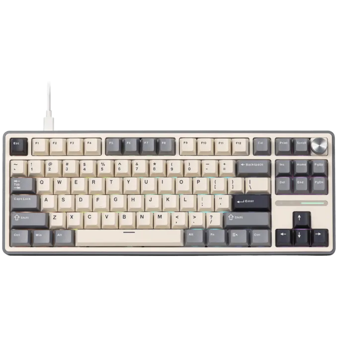 ROYAL KLUDGE R87Pro Half Grey Gaming Keyboard Creamy switch — image 1
