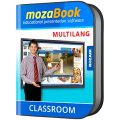 mozaBook MULTILANG - 40 languages / one device/ 1 Yearinteractive educational presentation software for teachers