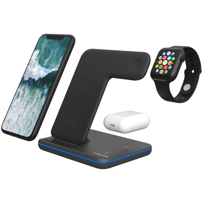 CANYON wireless charger WS-303 15W 3in1 UK Black — image 10