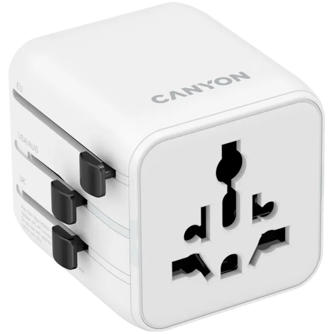 CANYON Travel Adapter OnTour One EU/UK/US/AUS White — image 1