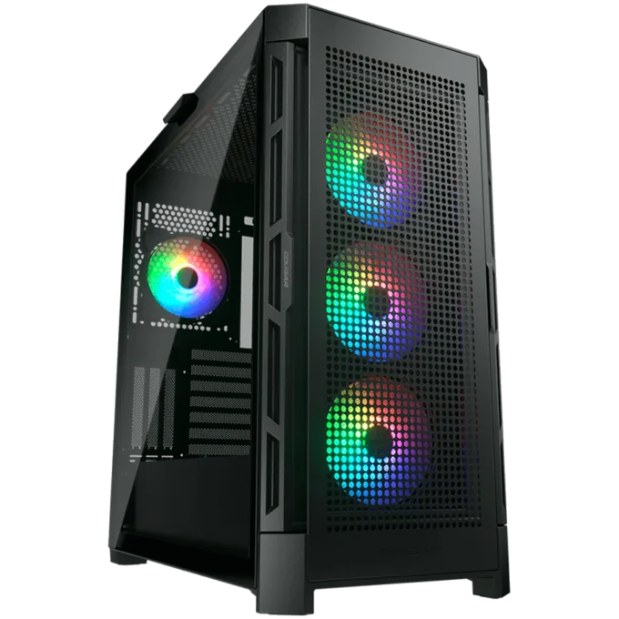 COUGAR AIRFACE PRO RGB PC Case, Mid Tower, Black — image 1