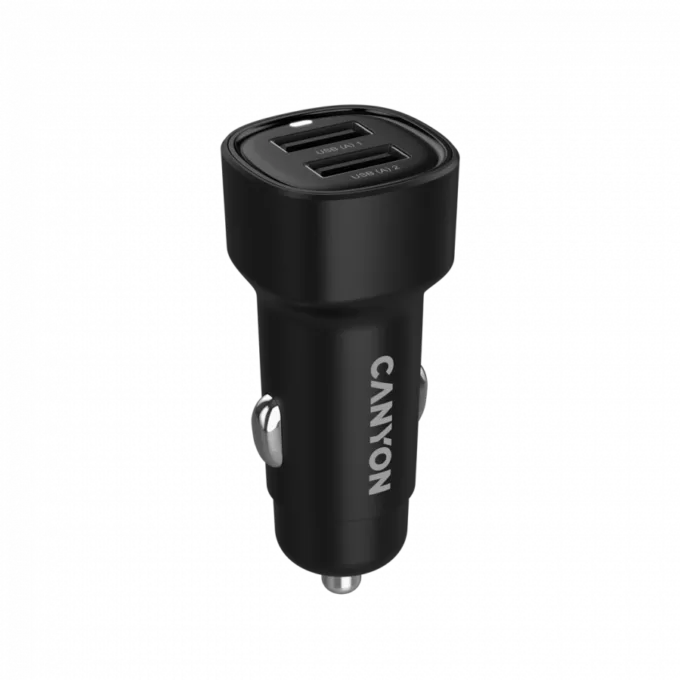 CANYON car charger OnDrive 24  24W 2xUSB-A Black — image 3