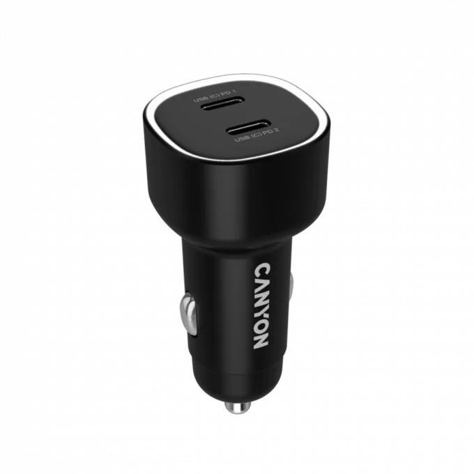 CANYON car charger OnDrive 60 PD 60W 2xUSB-C Black — image 3