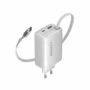 CANYON charger OnCharge 65RC Build-In Cable USB-C 65W 1xPD 1xQC EU White