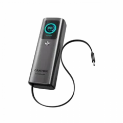 CANYON Built-in cable power bank OnPower 265 20000mAh 165W   Aluminium Dark grey