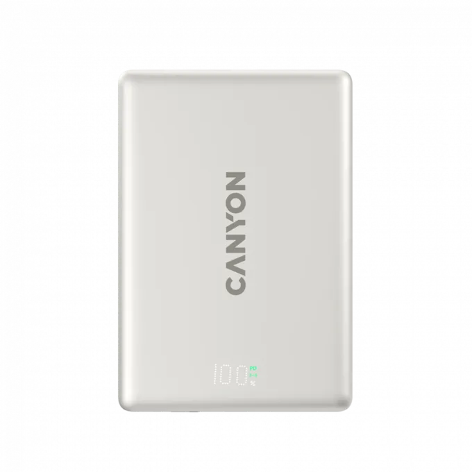 CANYON magnetic power bank OnPower 500 PD20W 5000mAh Aluminium Star Grey — image 3