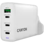 CANYON charger OnCharge 140 GAN Total 150W MAX 3 USB-C +1 USB-A White UK plug