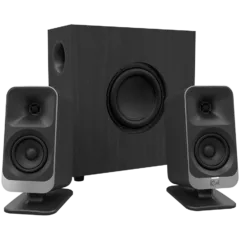 Klipsch ProMedia Lumina 2.1 Gaming Audio System with Subwoofer and LED Lighting Effects Built-in, Black