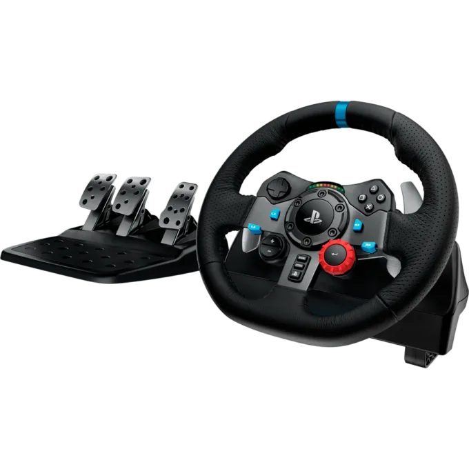 LOGITECH G29 Driving Force Racing Wheel for PlayStation5 and PlayStation4 - BLACK - USB - PLUGCG - WWi-9006 - WHEEL — image 1