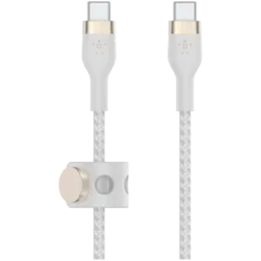 BELKIN  USB-C to USB-C 2.0 Braided silicone, 3M, White