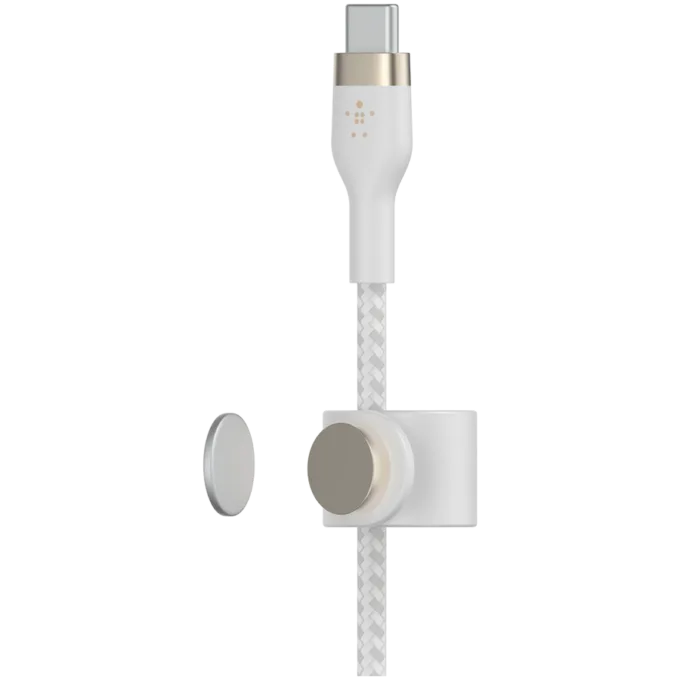 BELKIN  USB-C to USB-C 2.0 Braided silicone, 3M, White — image 5
