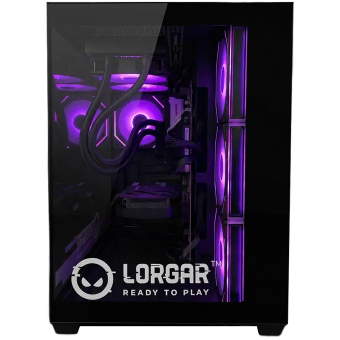 LORGAR ADVANCED A201 - AMD 7500F 6C/12T, 240 AIO, NVIDIA RTX 5060Ti 16GB, 32GB@6400mhz, 1TB SSD NVME, 750W PSU, Black, 3Y — image 3