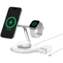 BELKIN PRO 3in1 Qi2 15w Magnetic Adjustable Charging Stand, White