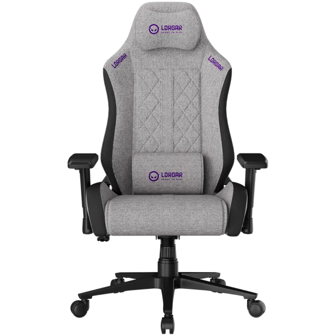 LORGAR CHA41, Ergonomic Gaming Chair Advanced, premium anti-stain fabric, Grey — image 1