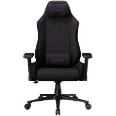 LORGAR CHA41, Ergonomic Gaming Chair Advanced, premium anti-stain fabric, Black/purple