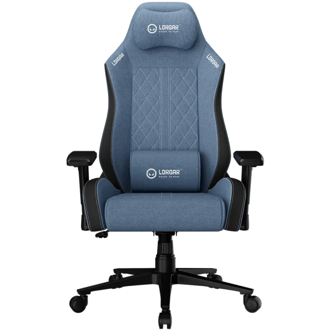 LORGAR CHA41, Ergonomic Gaming Chair Advanced, premium anti-stain fabric, Blue — image 1