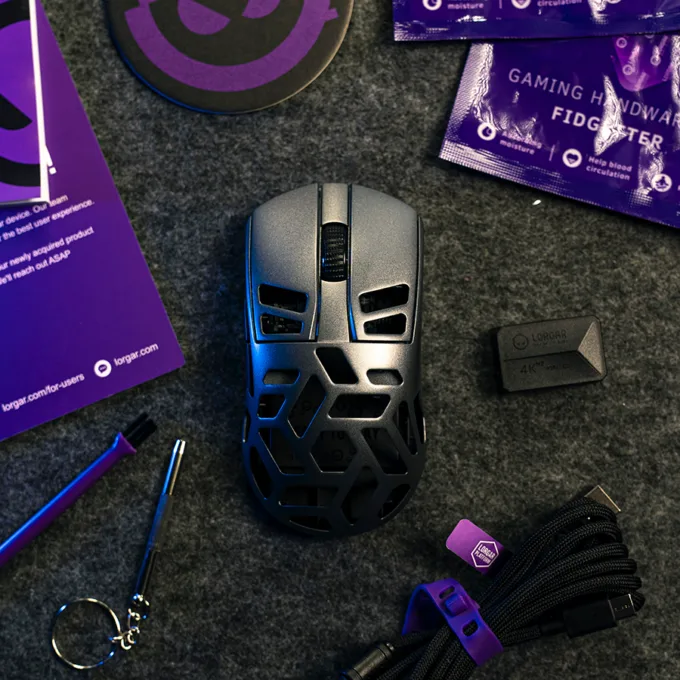LORGAR MSE90W, Magnesium Alloy Wireless Gaming Mouse Elite, Dark Grey — image 14