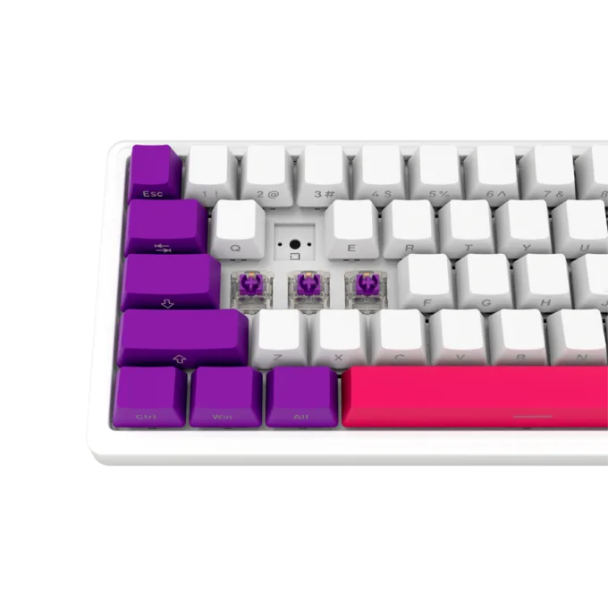 LORGAR KBP70MW, Wireless 65% Mechanical Gaming Keyboard Pro, White, EN layout — image 8