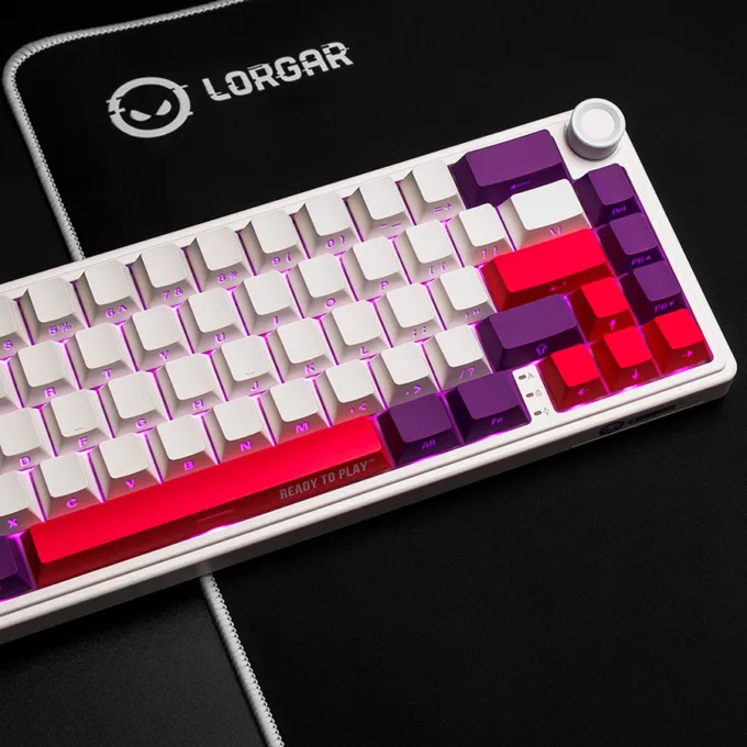 LORGAR KBP70MW, Wireless 65% Mechanical Gaming Keyboard Pro, White, EN layout — image 13