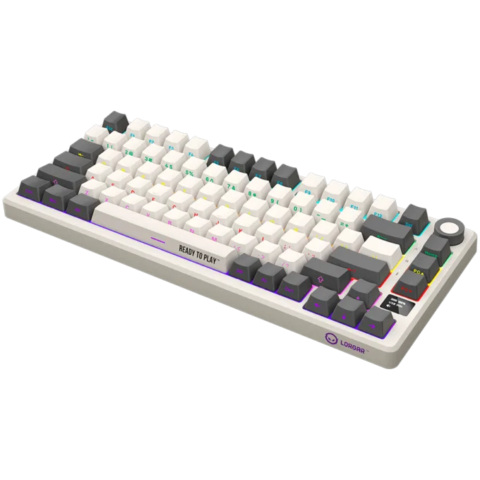 LORGAR KBP7075W, Wireless 75% Mechanical Gaming Keyboard Pro, Beige, EN layout — image 7