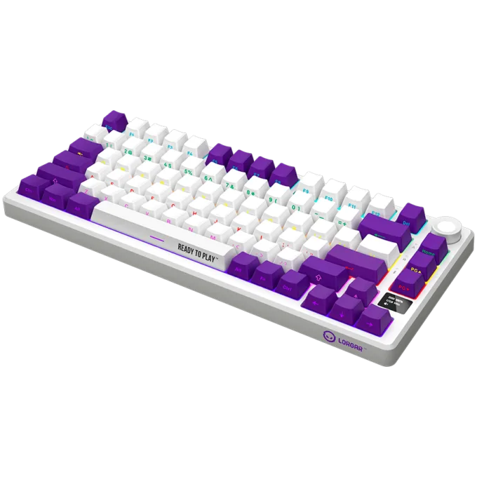 LORGAR KBP7075W, Wireless 75% Mechanical Gaming Keyboard Pro, White, EN layout — image 7