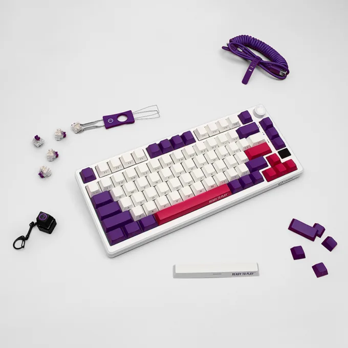 LORGAR KBP7075W, Wireless 75% Mechanical Gaming Keyboard Pro, White, EN layout — image 11