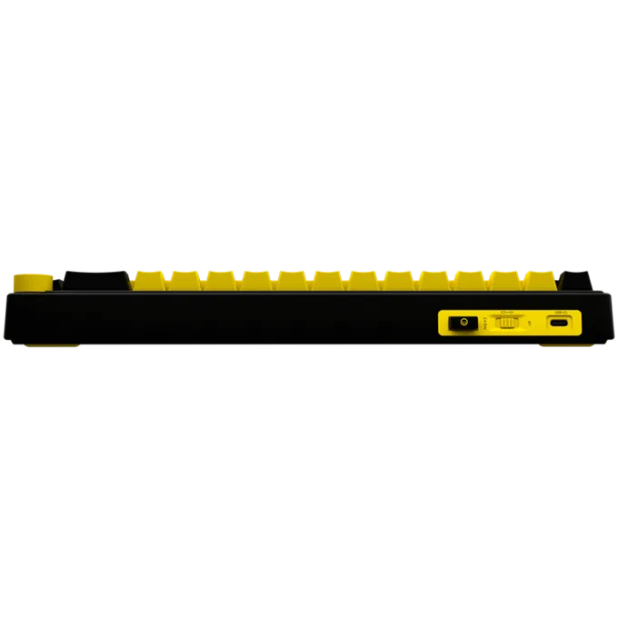 LORGAR KBP70MW, Wireless 65% Mechanical Gaming Keyboard Pro, Black/yellow, EN layout — image 6