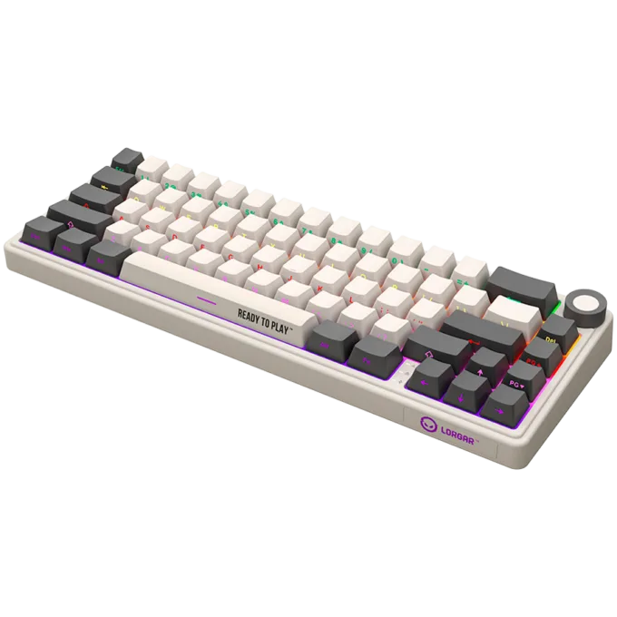LORGAR KBP70MW, Wireless 65% Mechanical Gaming Keyboard Pro, Beige, EN layout — image 7